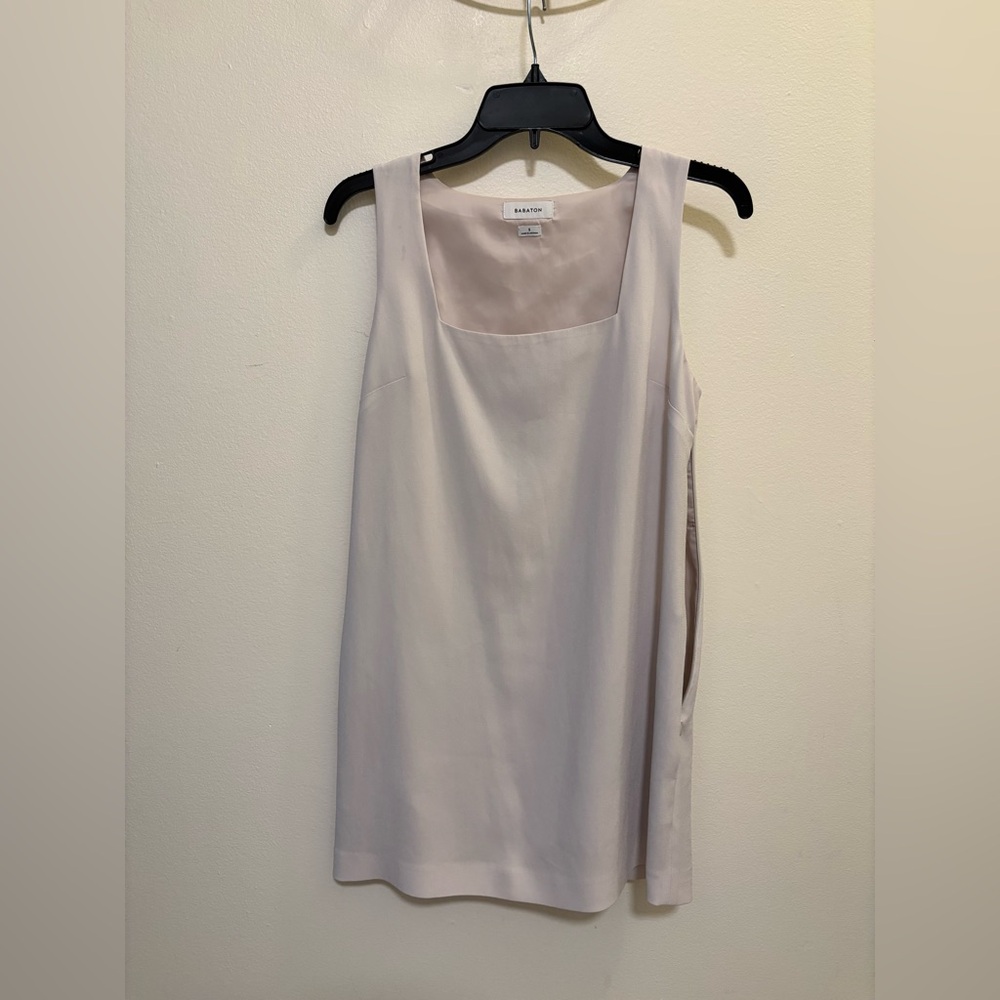 Aritzia Babaton prestige Beige mini dress size S